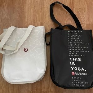 TWO Lululemon Shopping Bags
